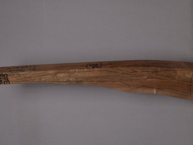 Left side of QR 305 stockwood blank