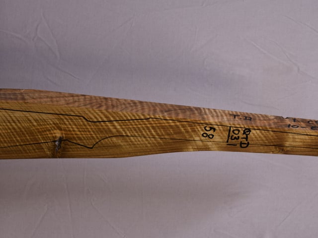 Right side of QTD 031 stockwood blank