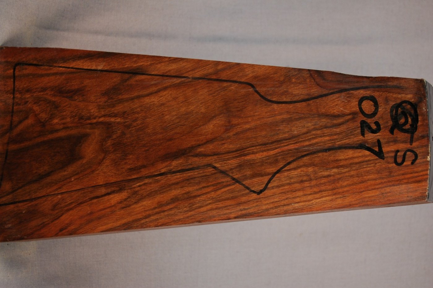 Right side of QS 027 stockwood blank