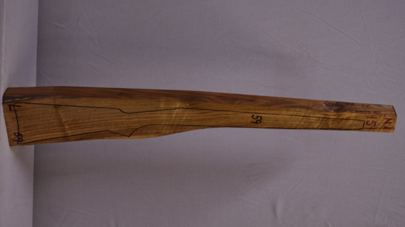 Right side of NR 151 stockwood blank