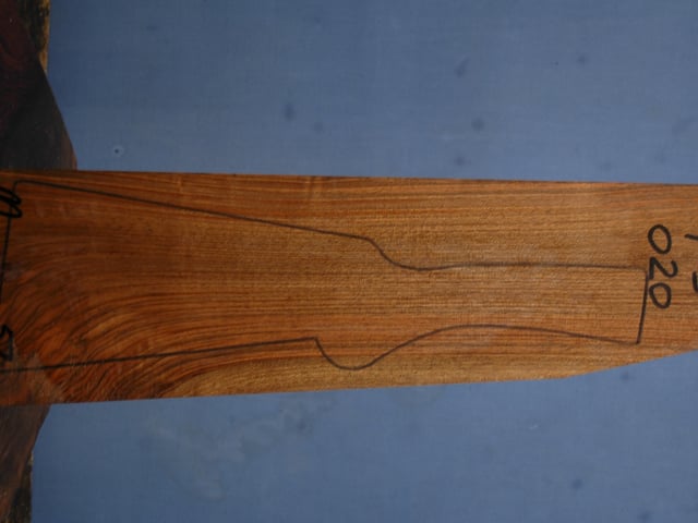 Right side of TS 020 stockwood blank