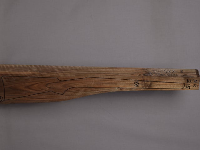 Right side of NR 215 stockwood blank