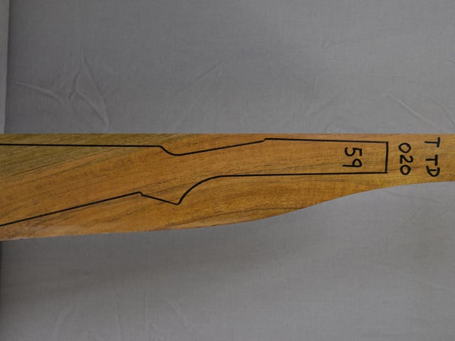 Right side of TTD 020 stockwood blank
