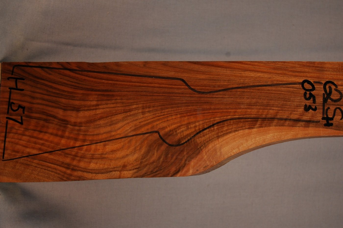 Right side of QS 053 stockwood blank