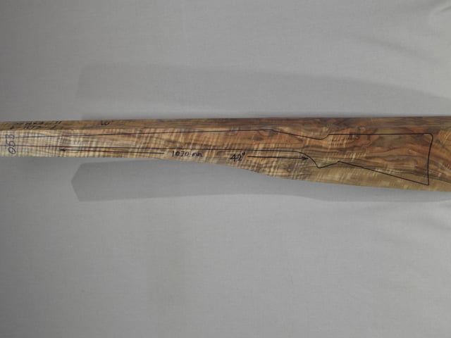 Left side of EXHM 053 stockwood blank