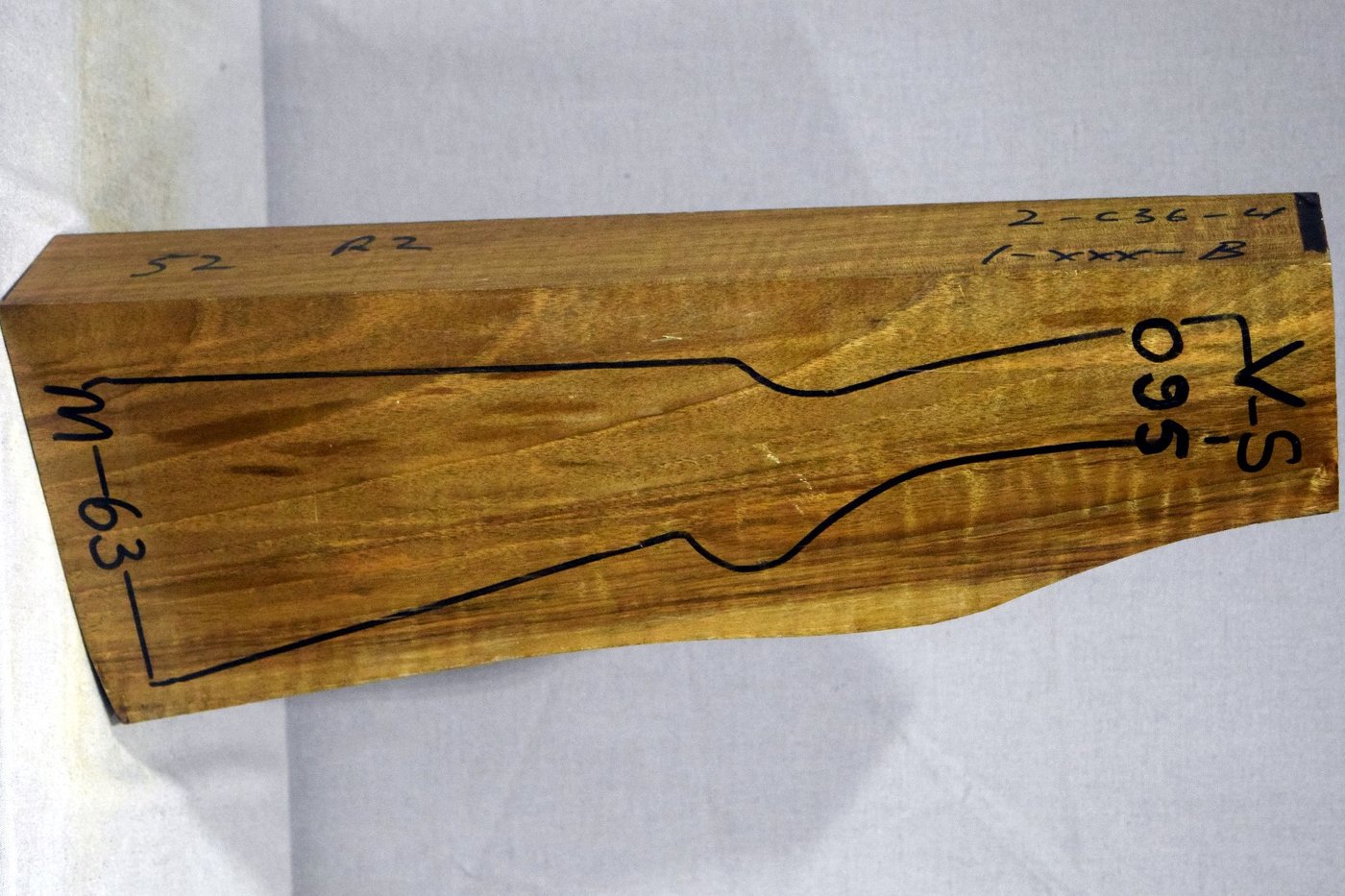 Right side of VS 095 stockwood blank