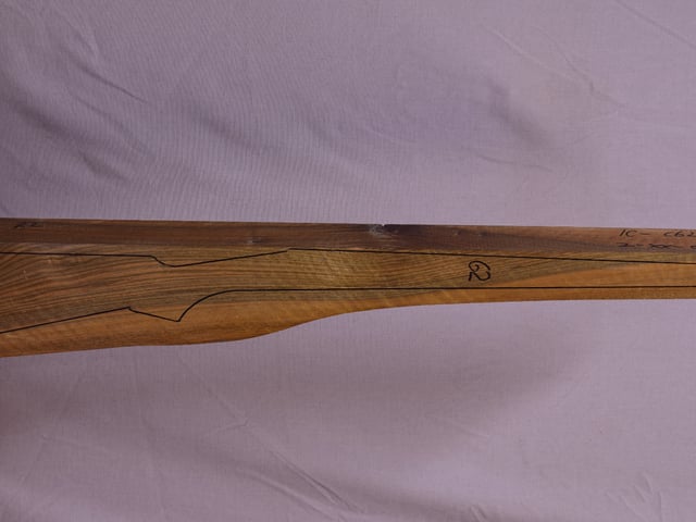 Right side of TR 208 stockwood blank