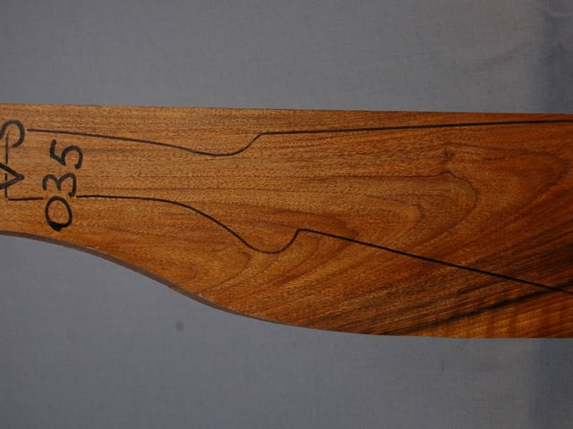 Left side of VS 035 stockwood blank