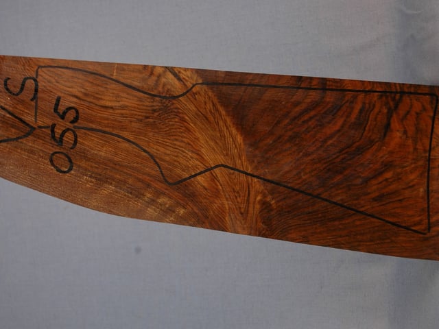 Left side of VS 055 stockwood blank