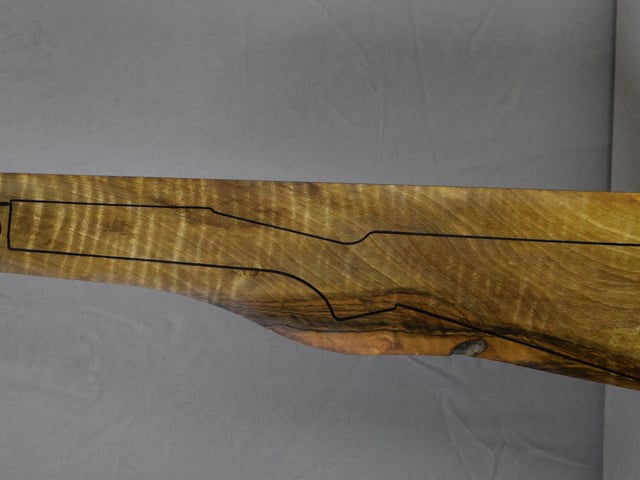Left side of TTD 004 stockwood blank
