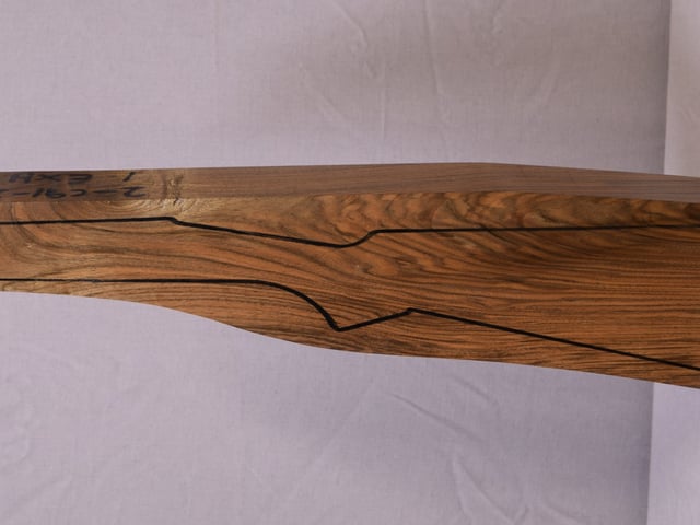 Left side of TD 050 stockwood blank