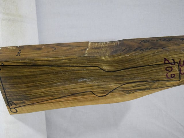 Right side of SS 209 stockwood blank