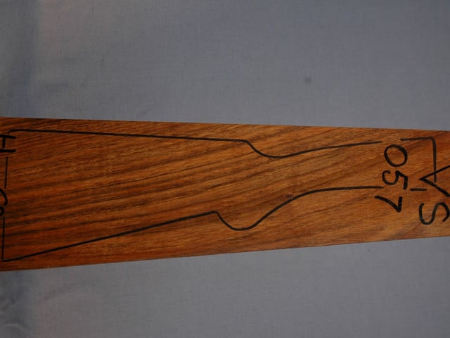 Right side of VS 057 stockwood blank