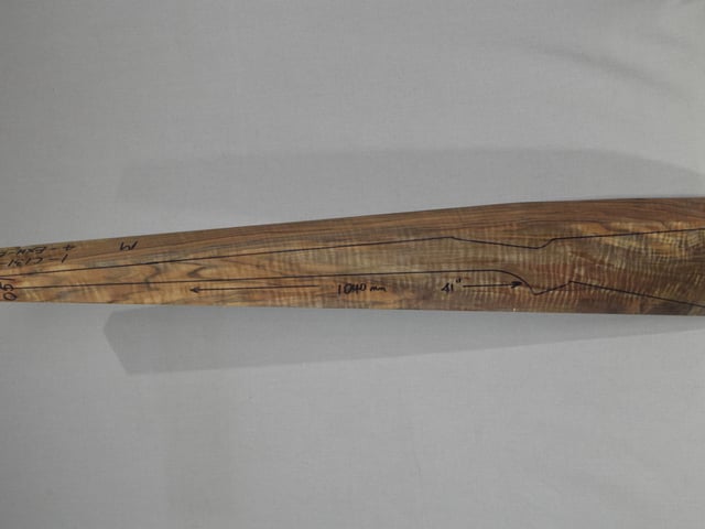 Left side of EXHM 051 stockwood blank