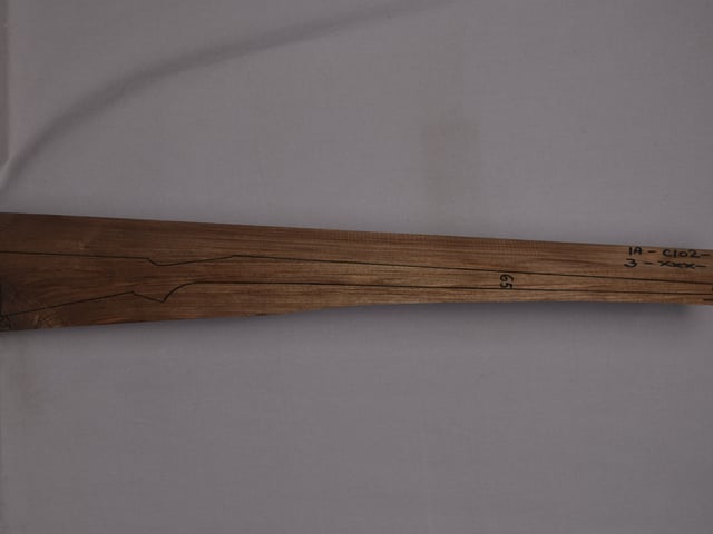 Right side of VM 009 stockwood blank