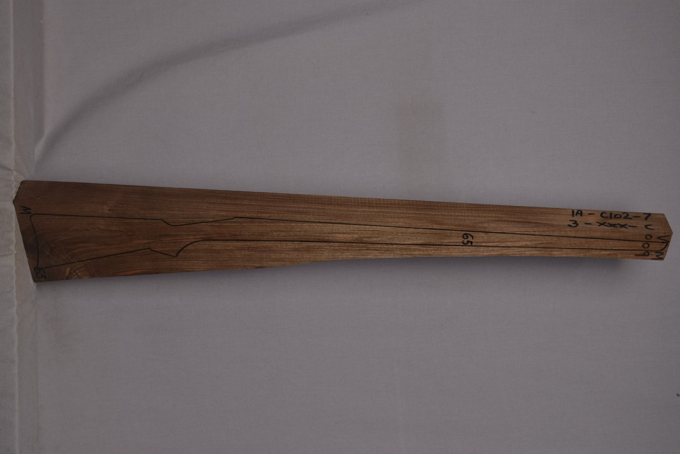 Right side of VM 009 stockwood blank