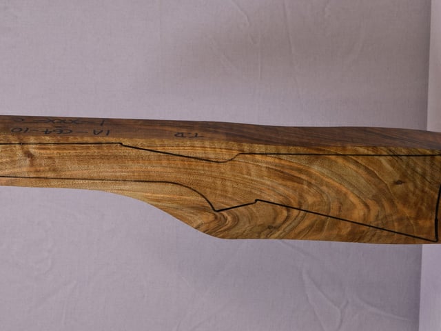 Left side of QTD 025 stockwood blank