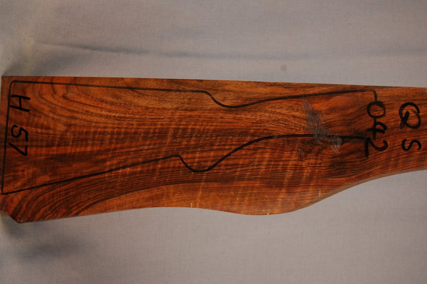 Right side of QS 042 stockwood blank