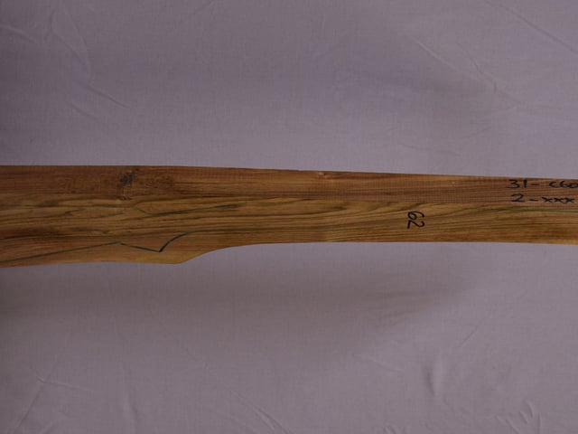 Right side of QR 181 stockwood blank
