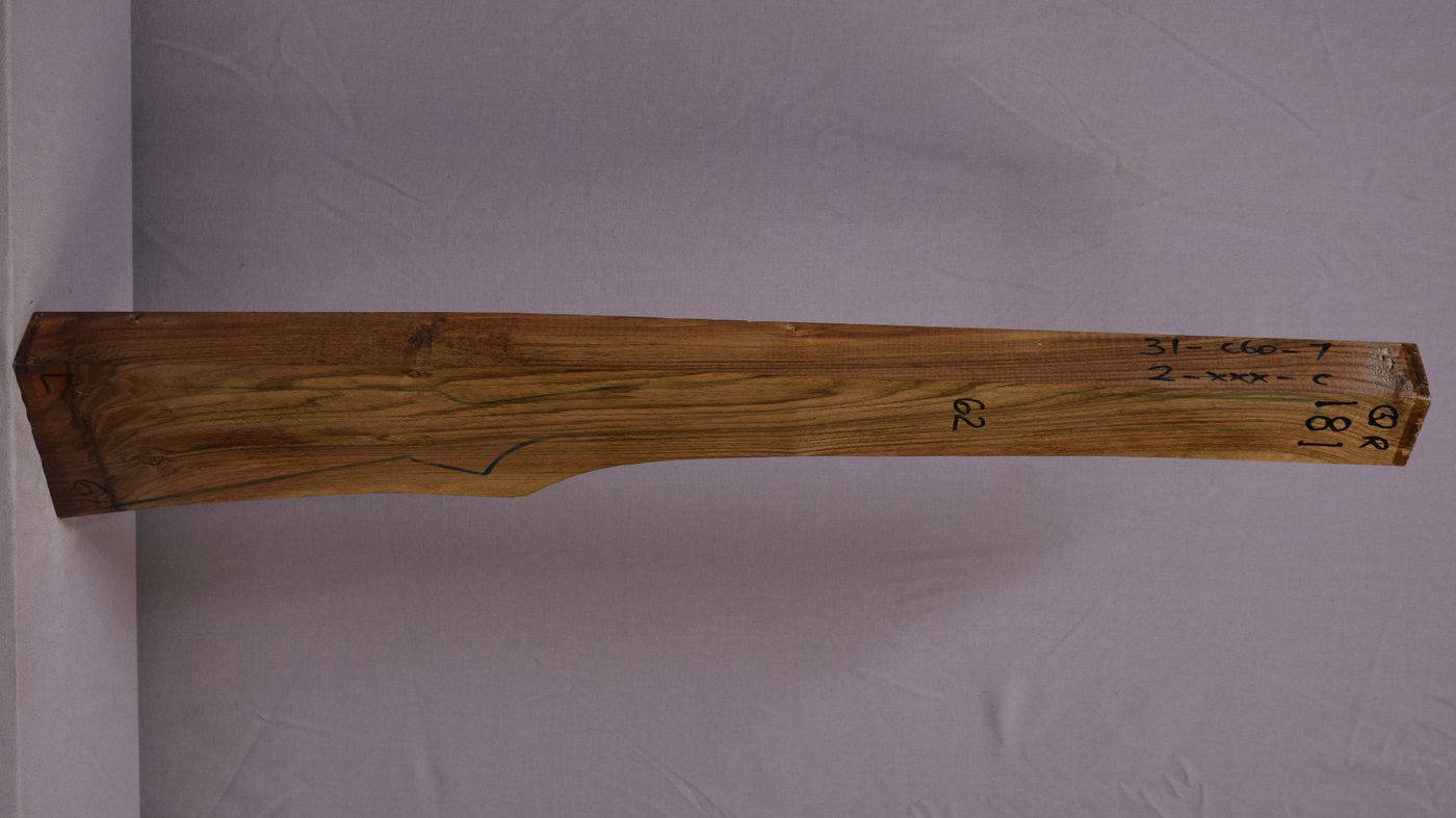 Right side of QR 181 stockwood blank
