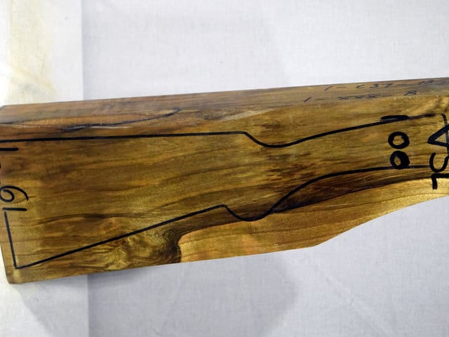 Right side of VS 100 stockwood blank