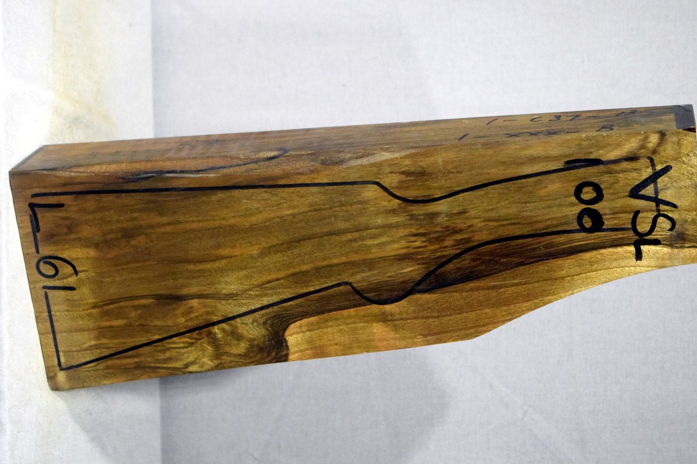 Right side of VS 100 stockwood blank
