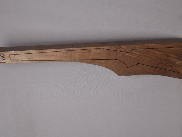 Left side of VR 160 stockwood blank