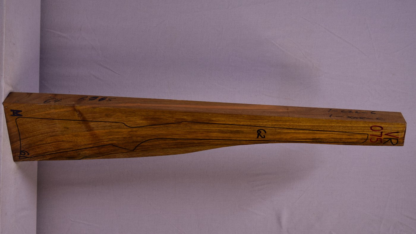 Right side of VR075 stockwood blank