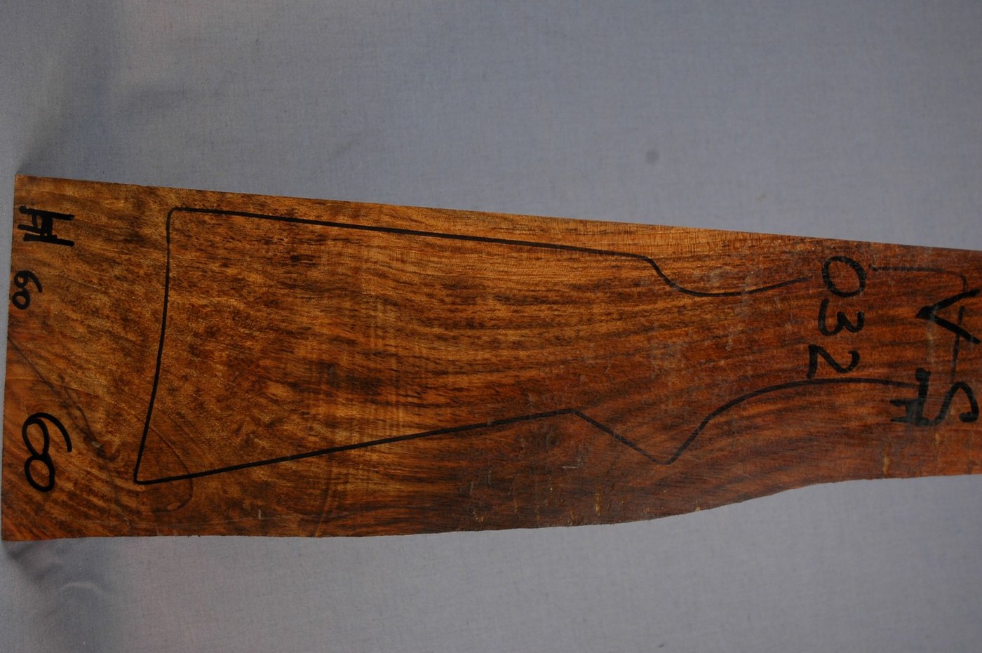 Right side of VS 032 stockwood blank
