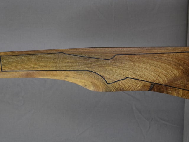 Left side of TTD 002 stockwood blank