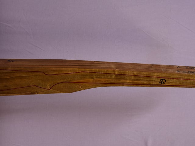 Right side of VR020 stockwood blank