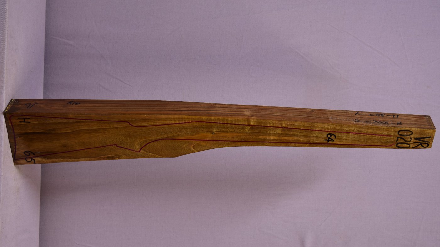 Right side of VR020 stockwood blank