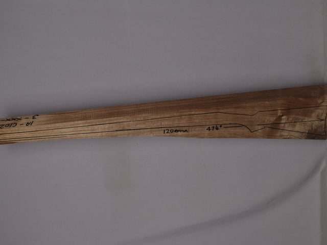 Left side of VM 009 stockwood blank