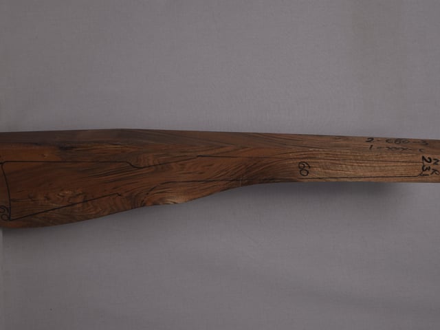 Right side of NR 231 stockwood blank