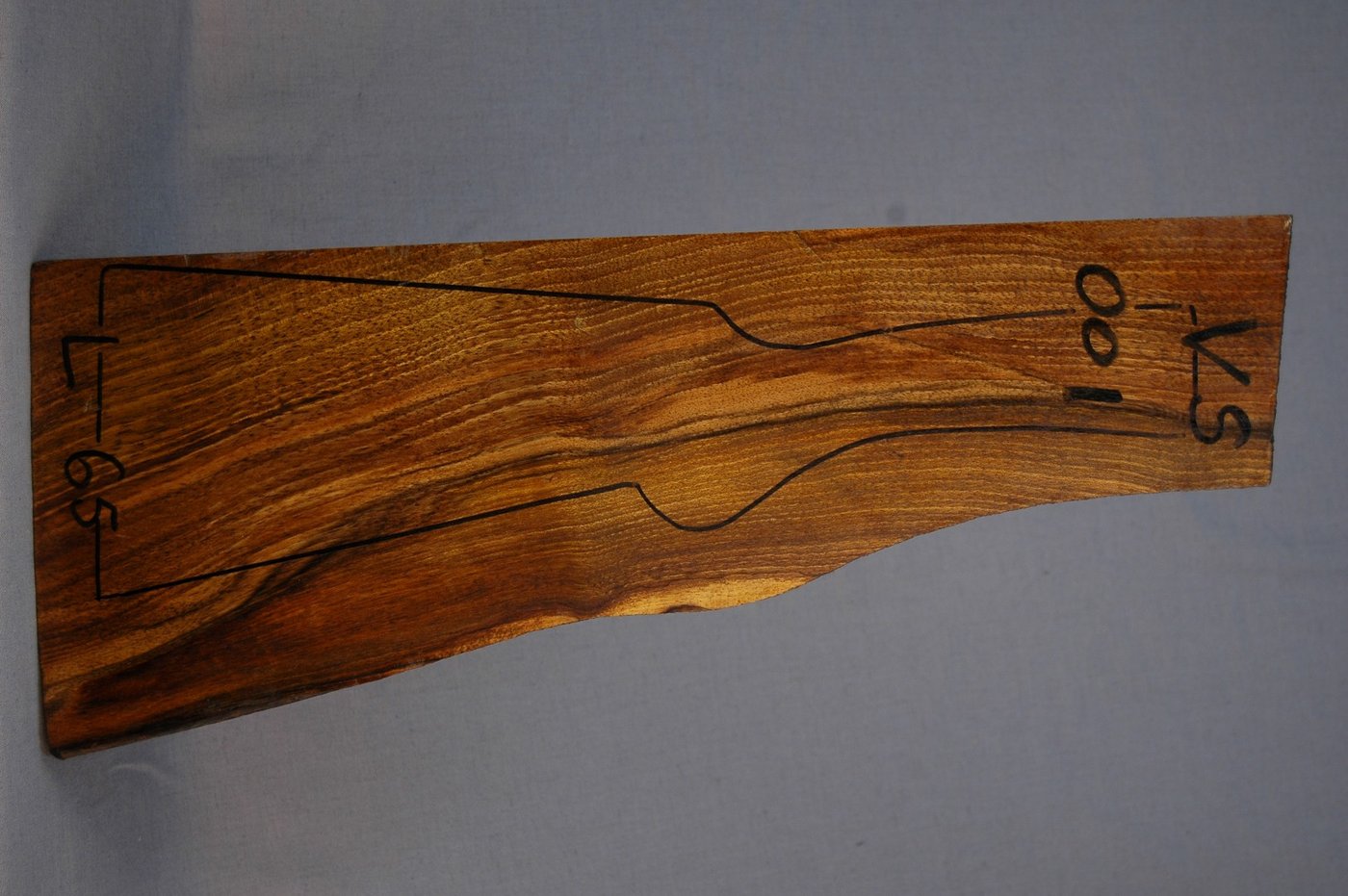 Right side of VS 001 stockwood blank