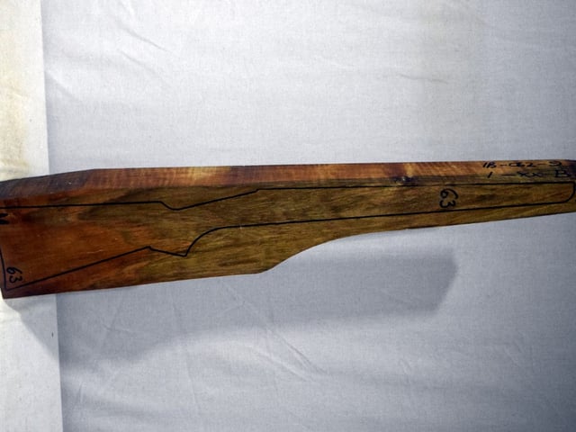 Right side of TR257 stockwood blank