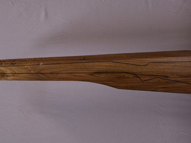 Left side of NR 165 stockwood blank