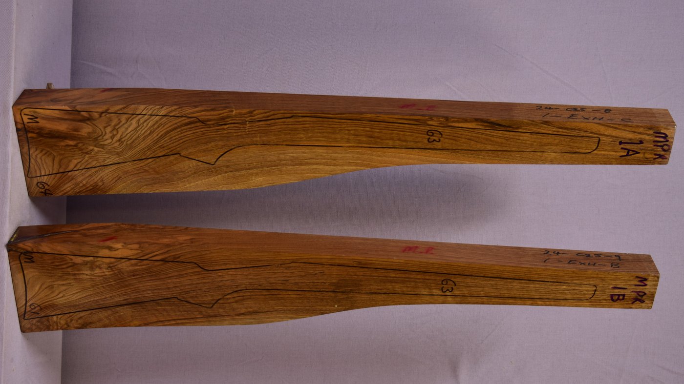 Right side of MPR 1A & 1B stockwood blank