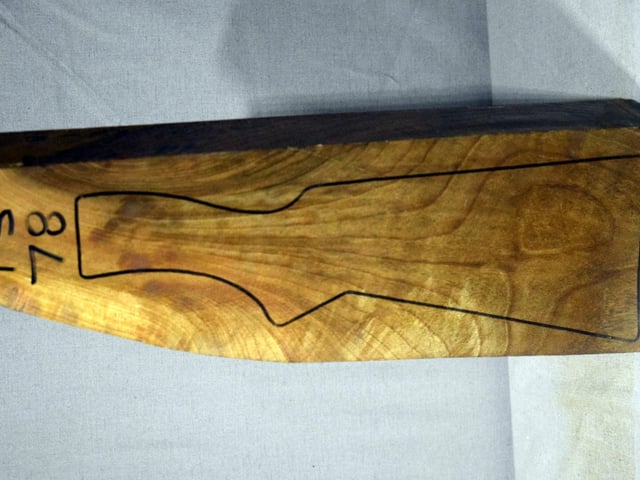 Left side of TS 078 stockwood blank