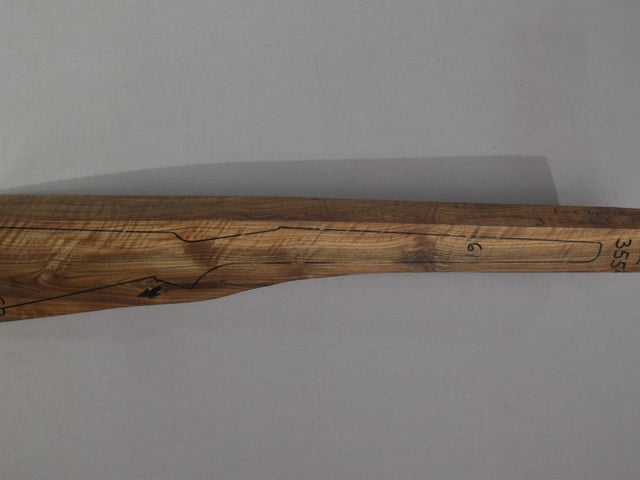 Right side of QR 355 stockwood blank