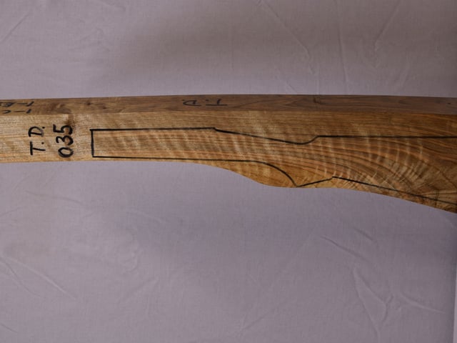 Left side of TD 035 stockwood blank