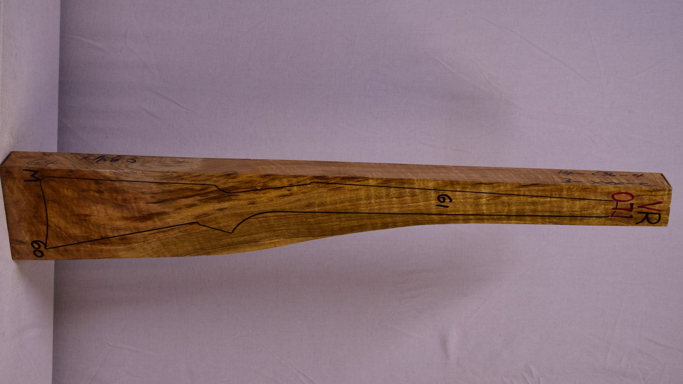 Right side of VR071 stockwood blank