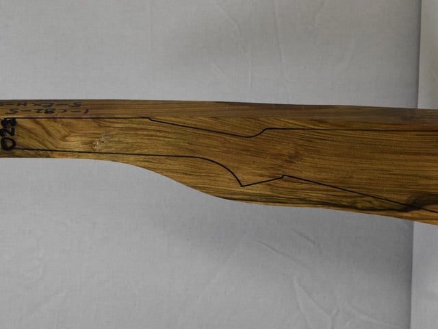 Left side of NTD 022 stockwood blank