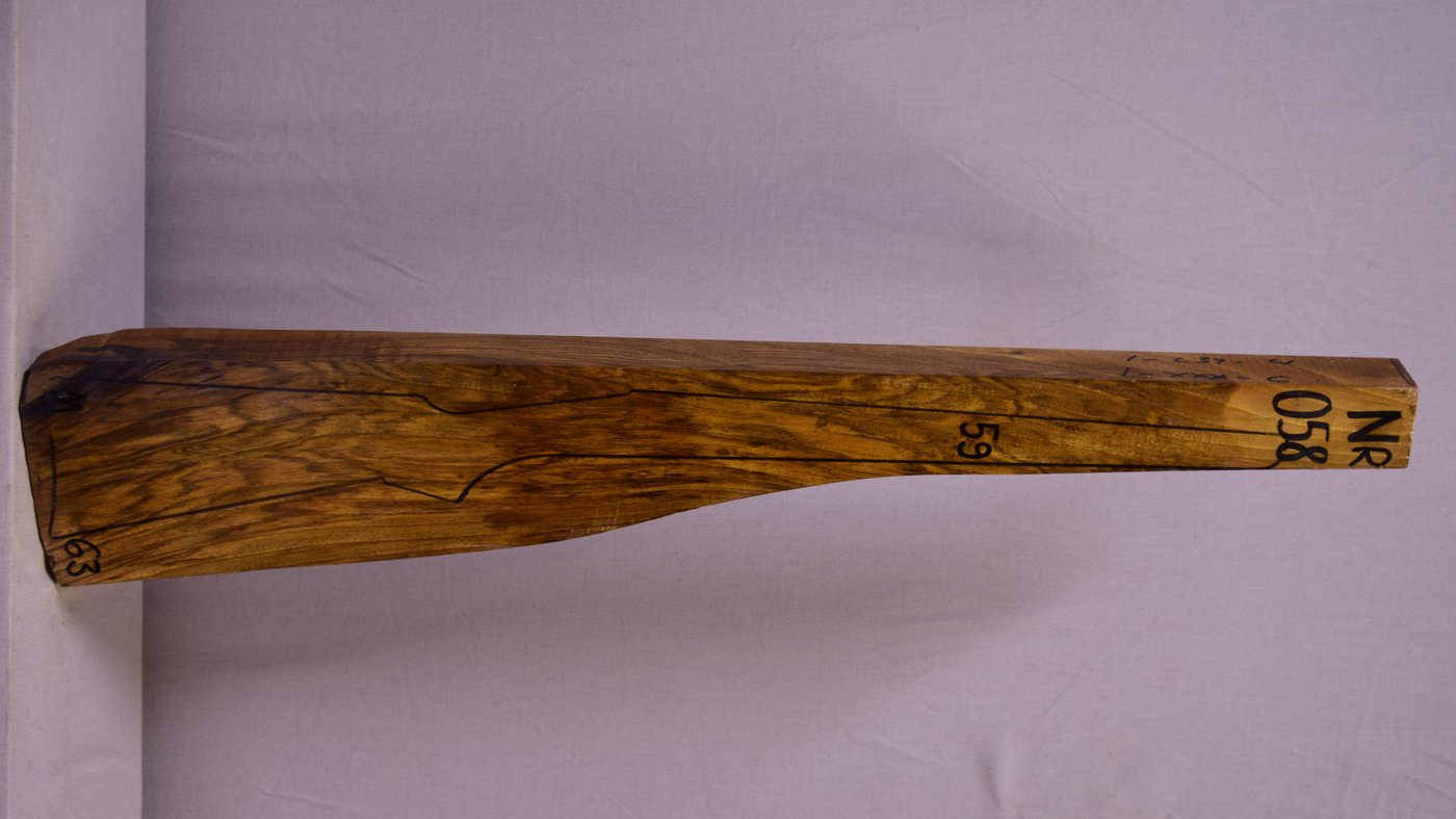 Right side of NR058 stockwood blank