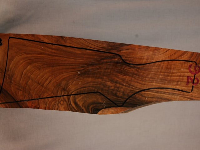 Right side of SS 92 stockwood blank