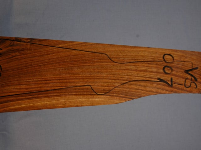 Right side of VS 007 stockwood blank