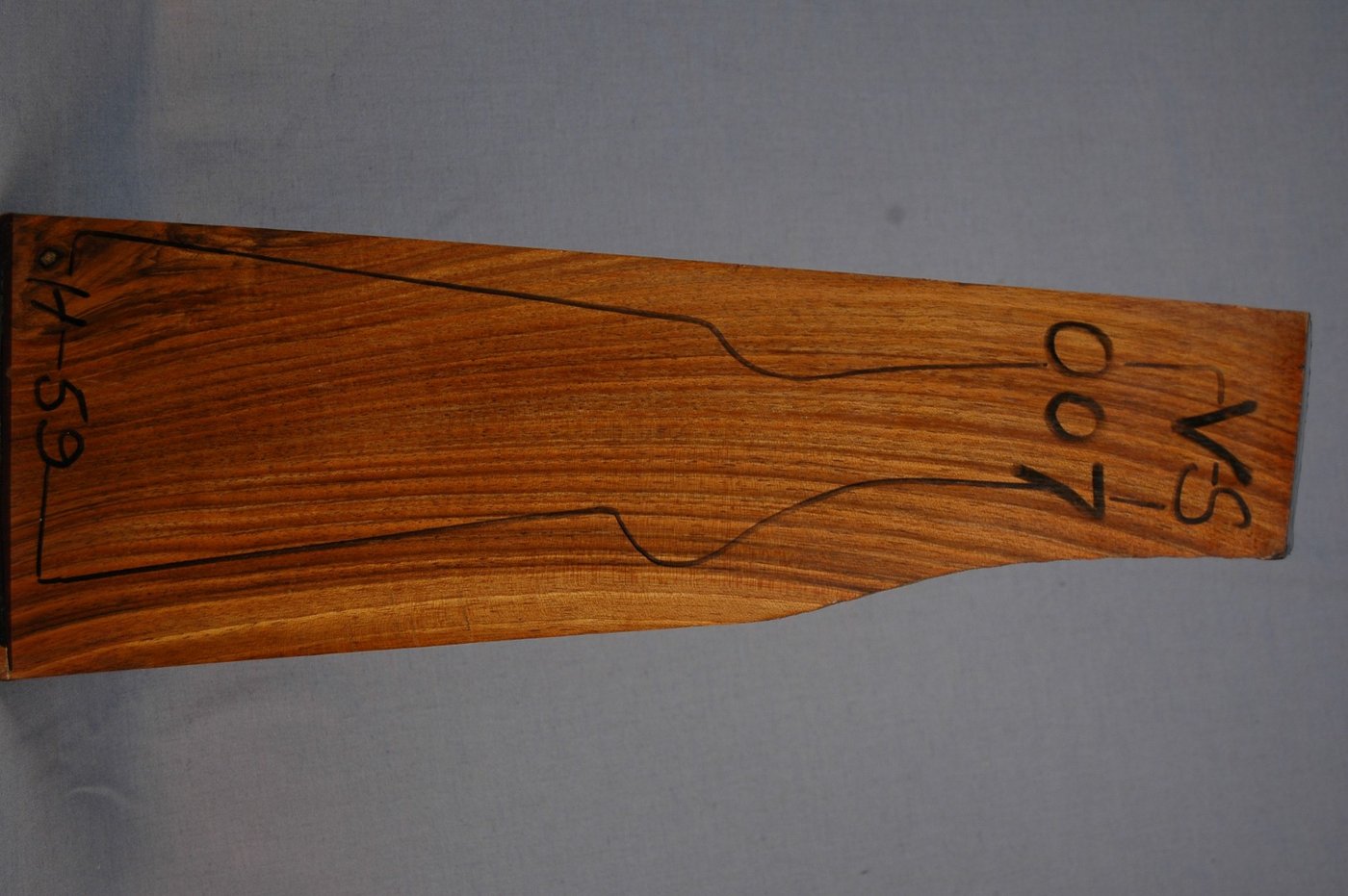 Right side of VS 007 stockwood blank