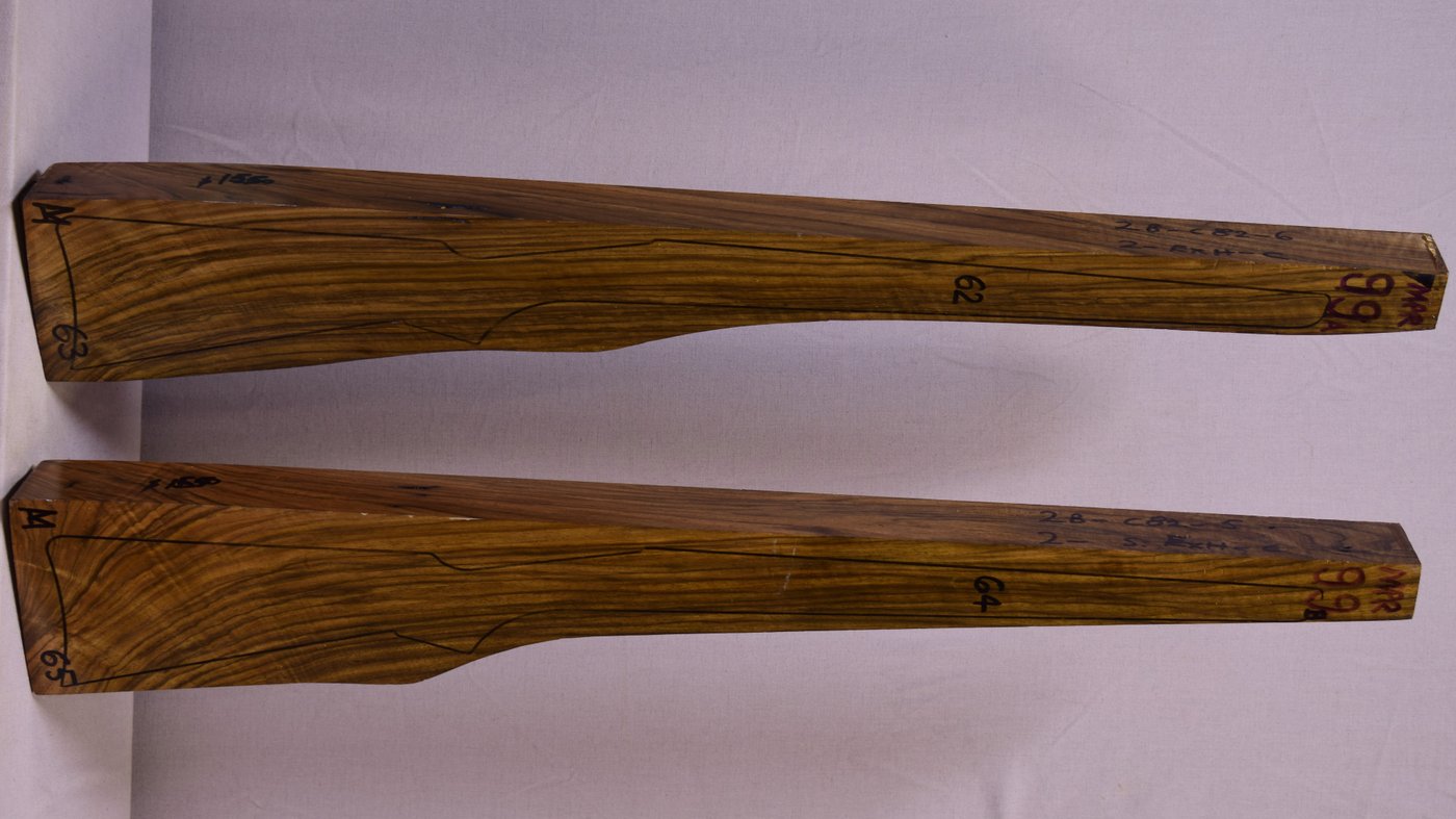 Right side of MPR 99A & 99B stockwood blank