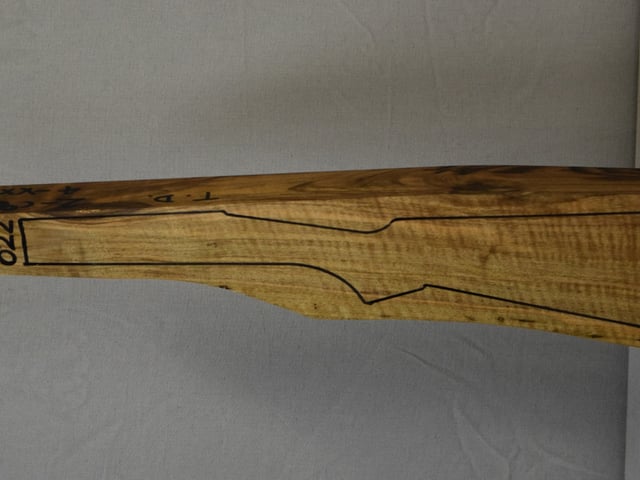 Left side of VTD 022 stockwood blank