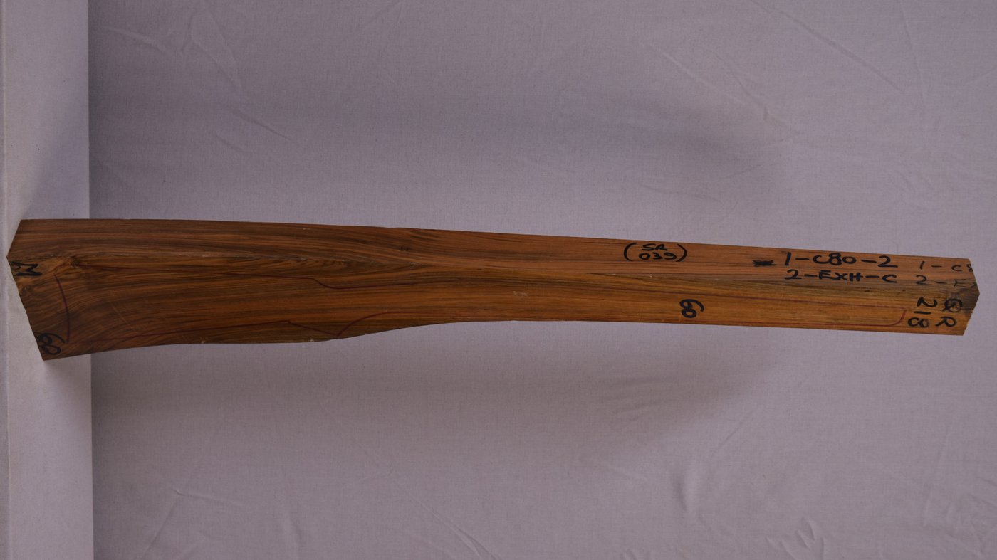Right side of QR 218 stockwood blank